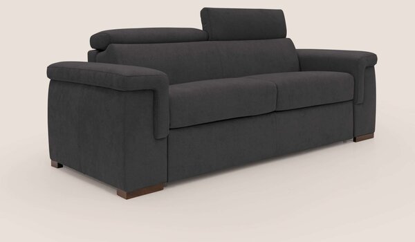 Giunone divano letto con materasso alto 18 cm e poggiatesta reclinabil