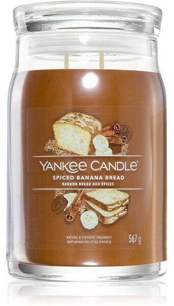 Yankee Candle Spiced Banana & Amber candela profumata Signature 368 g