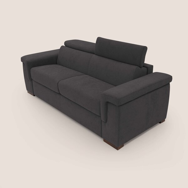 Giunone divano letto con materasso alto 18 cm e poggiatesta reclinabil