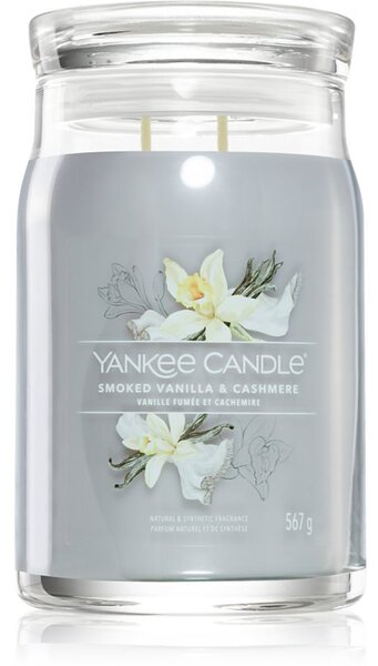 Yankee Candle Smoked Vanilla & Cashmere candela profumata Signature 567 g