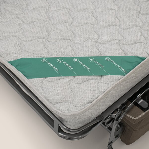 Bjorn divano letto sfoderabile con materasso H18 cm e poggiatesta recl