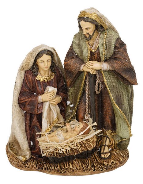 Presepe Natività Sacra Famigllia su Base 20 cm