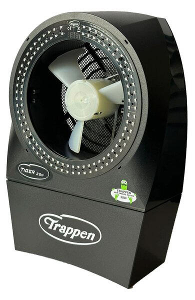 Zanzariera Elettrica ad Aspirazione 13W Trappen Tiger Beauty con Luce Rossa 660 nm