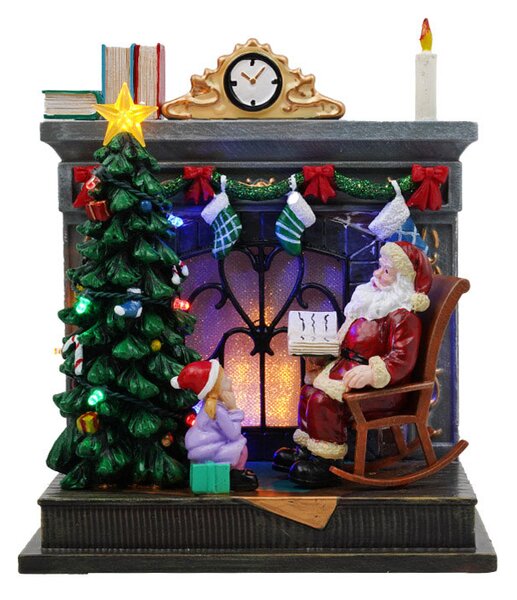 Babbo Natale Addobbo 20h cm con Luci e Suoni