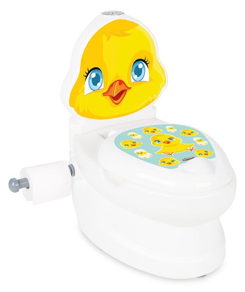 Vasino Educativo per Bambini 26x41x45 cm con Suono Sciacquone WC Pulcino