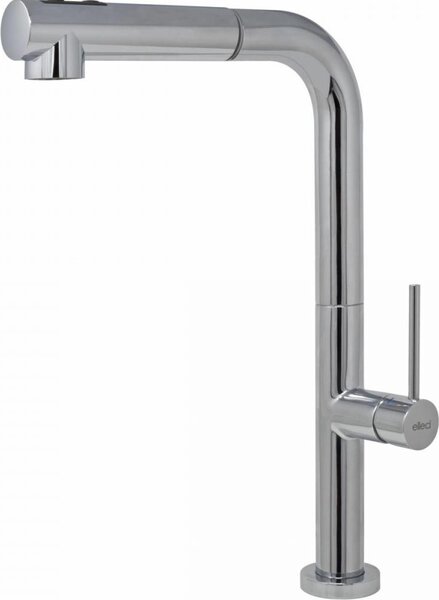 ELLECI Rubinetto Cucina Miscelatore con Doccetta Estraibile Monocomando colore Cromo - MIKFLUCR Flux