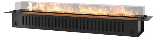 Camino a Vapore Elettrico da Incasso 180x48,5x33 cm Invapo con LED RGB Nero