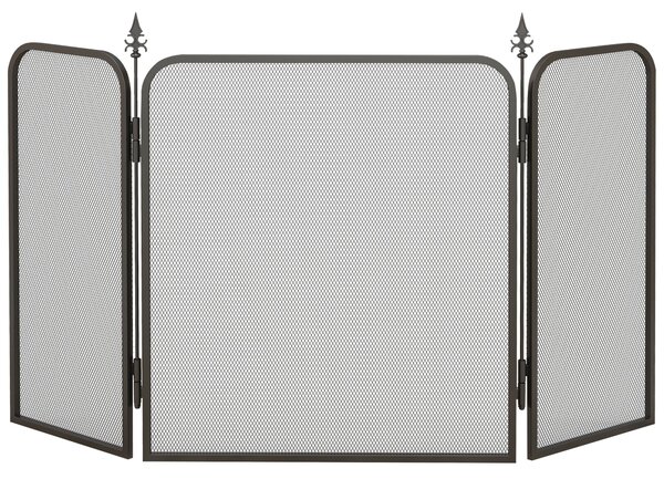 Parascintille con Antine 96x1,3x56 cm in Metallo Nero