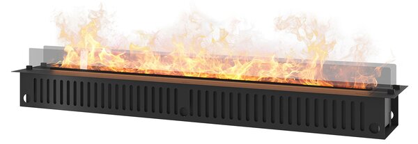 Camino a Vapore Elettrico da Incasso 220x48,5x33 cm Invapo con LED RGB Nero