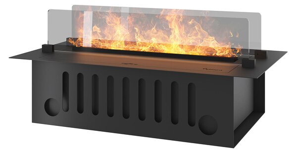 Camino a Vapore Elettrico da Incasso 70x48,5x33 cm Invapo con LED RGB Nero