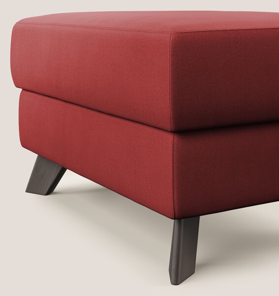 Moon Pouf contenitore e piedini alti in microfibra impermeabile T11 ro