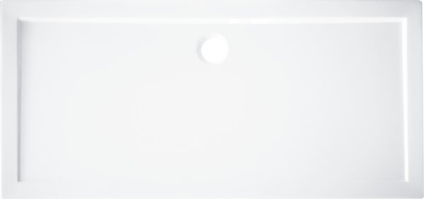 Piatto doccia acrilico rinforzato fibra di vetro Essential 70 x 170 cm bianco