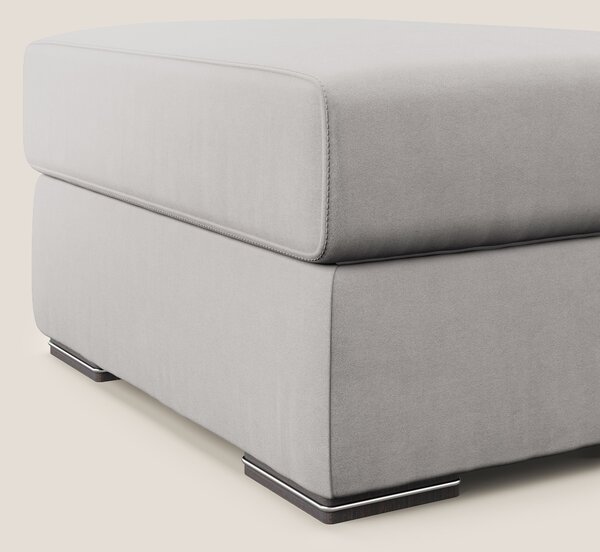 Sun pouf apribile contenitore in microfibra smacchiabile T11 grigio ch