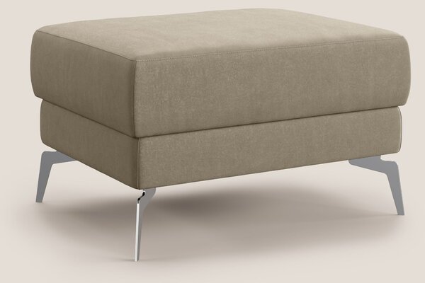 Star Pouf con piedini alti in microfibra impermeabile T11 tortora