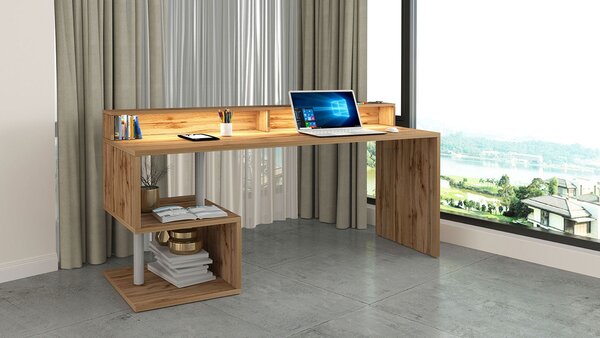 Scrivania a Giorno 180x60x92,5 cm Esse Rovere Wotan