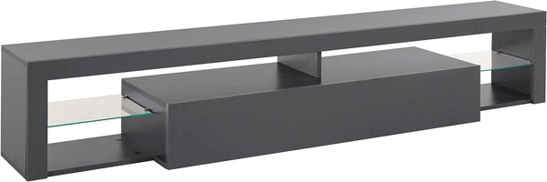Mobile Tv 1 Anta a Ribalta e Ripiani a Giorno 200x40x35 cm Essential 1R Grigio Antracite Opaco