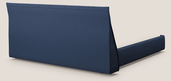 Clizia letto imbottito di design con vano contenitore in ecopelle impe