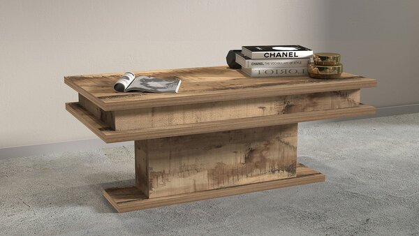 Tavolino Soggiorno 100x55x42 cm Little Big Acero Pereira