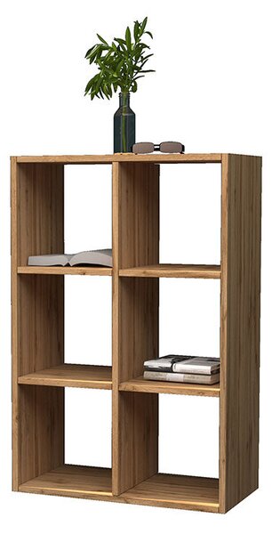 Libreria da Muro o Pavimento 6 Vani 60x25x90 cm Maruska Rovere Wotan