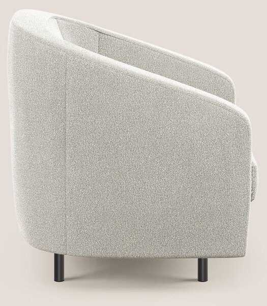 Pandora Poltroncina in morbido tessuto bouclé impermeabile T07 bianco