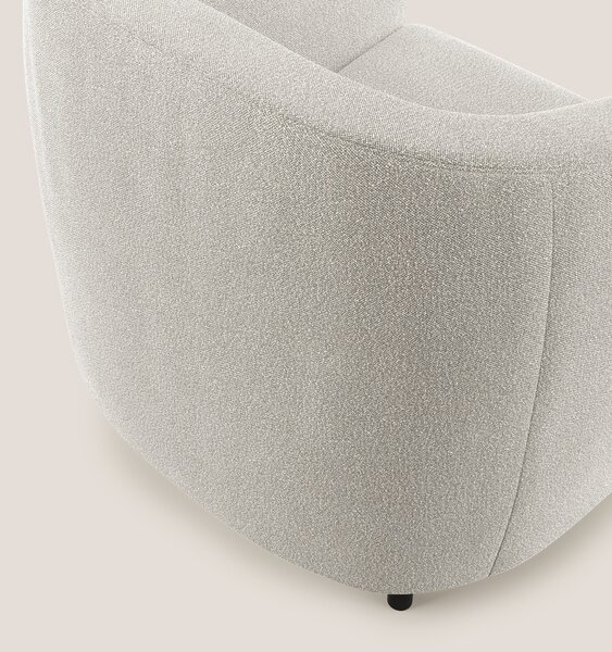Pandora Poltroncina in morbido tessuto bouclé impermeabile T07 bianco