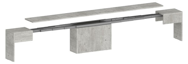 Panca Allungabile 66/290x25x45 cm Pratika Singola A Cemento
