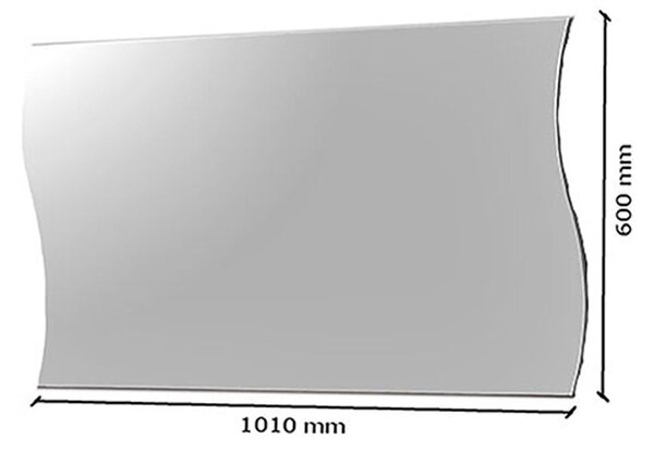 Specchio a Parete 101x2x60 cm Onda