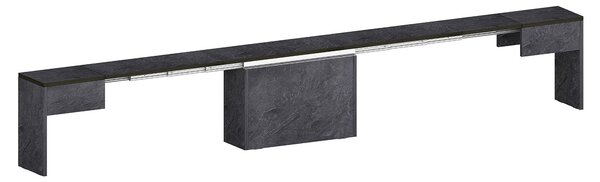 Panca Allungabile 66/290x25x45 cm Pratika Singola A Grigio Ardesia