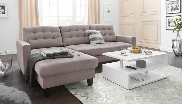Tavolino a S con Ripiani a Giorno 90x41,5x55 cm Zeta Bianco Lucido