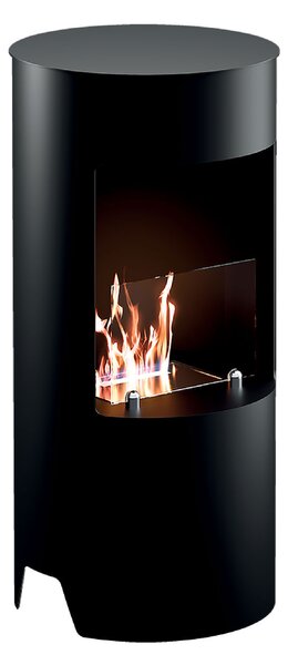 Camino a Bioetanolo da Pavimento Ø45x95 cm 2500W 1,2L Cortina Nero