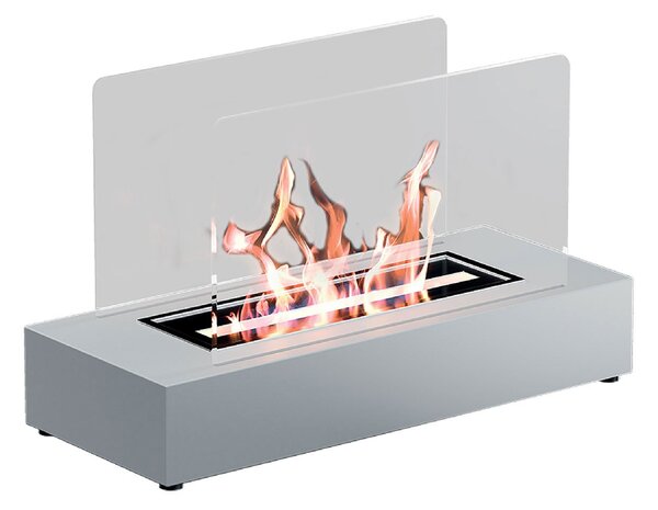 Camino a Bioetanolo da Tavolo 40x16,5x24 cm 1500W 1L Cremona Bianco