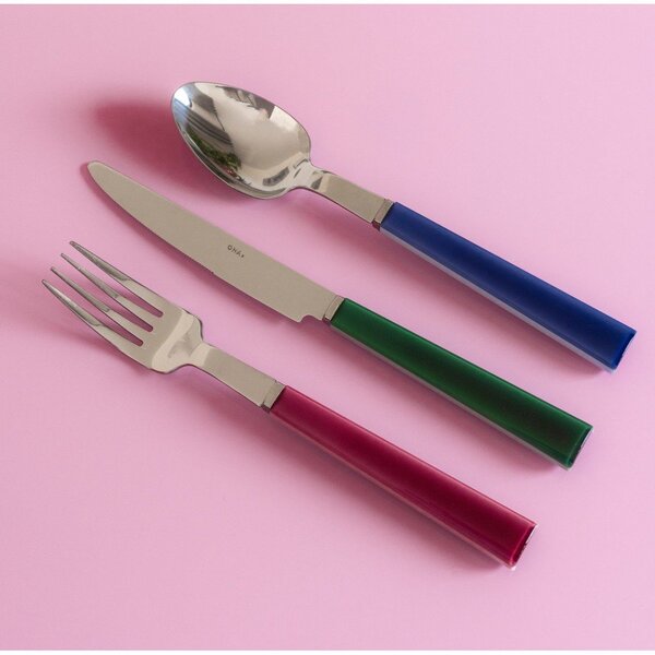 Posate blu in acciaio inox 16 pz per 4 persone Poppy – ONA
