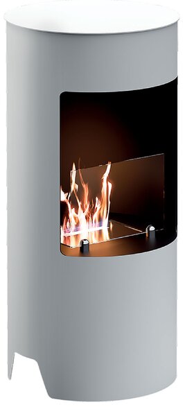 Camino a Bioetanolo da Pavimento Ø45x95 cm 2500W 1,2L Cortina Bianco