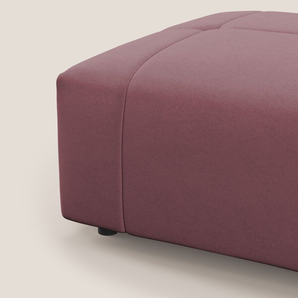 Giotto pouf in morbida microfibra effetto velluto impermeabile idrorep