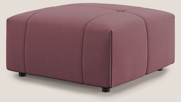 Giotto pouf in morbida microfibra effetto velluto impermeabile idrorep