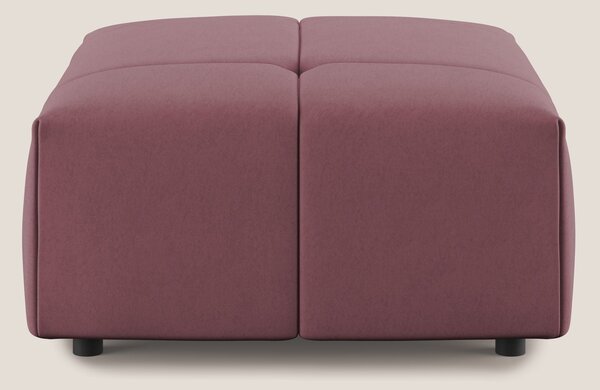 Giotto pouf in morbida microfibra effetto velluto impermeabile idrorep