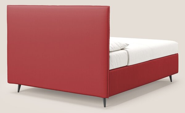 Greta letto contenitore dimensioni SLIM con testata trapuntata in ecop