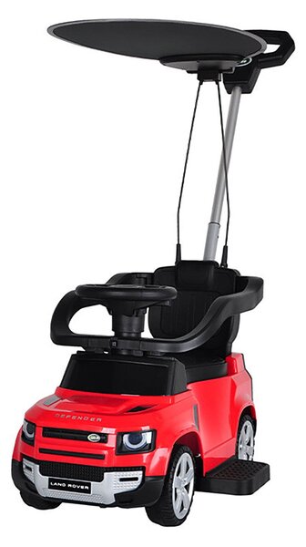 Macchina Cavalcabile 86x44x98 cm per Bambini con Maniglione e Cappottina Removibile con Licenza Land Rover Rosso