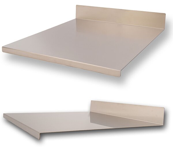 Tagliere Spianatoia per Alimenti Professionale con Alzatina 40x50 AISI 304