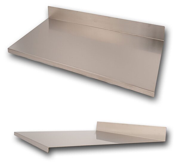 Tagliere Spianatoia per Alimenti Professionale con Alzatina 100x50 AISI 304