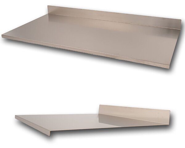 Tagliere Spianatoia per Alimenti Professionale con Alzatina 120x50 AISI 304