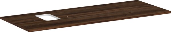 Hansgrohe Xelu Q Console avec découpe à gauche, 1360x550, pour vasque à poser, avec trou pour robinet, 54123630, 54123630