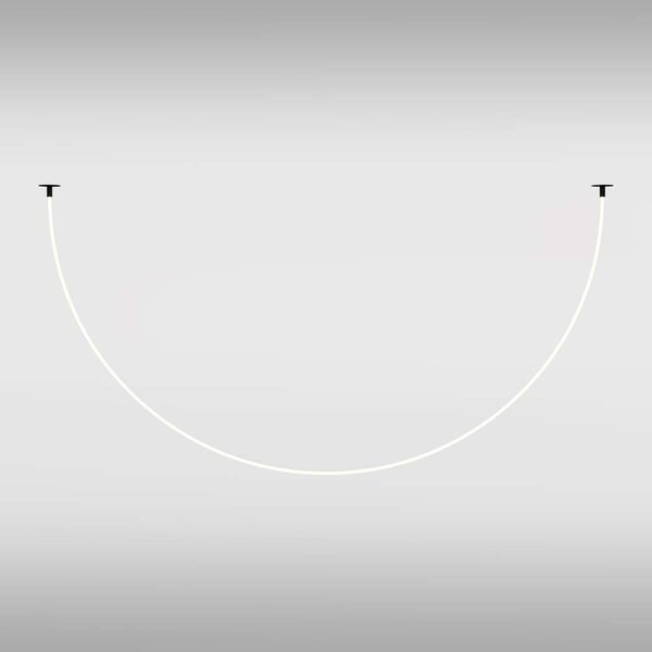 Lampadario A Sospensione Moderno Tau Alluminio Nero Luce Led 40W