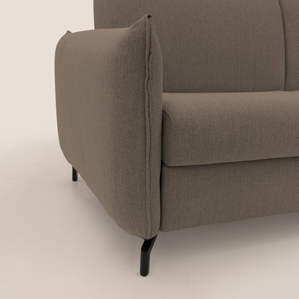 Scarlet divano letto in tessuto misto cotone impermeabile T19 marrone