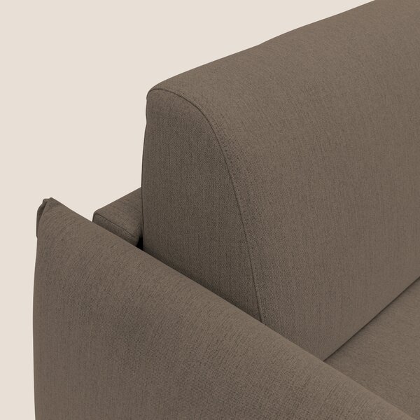 Scarlet divano letto in tessuto misto cotone impermeabile T19 marrone