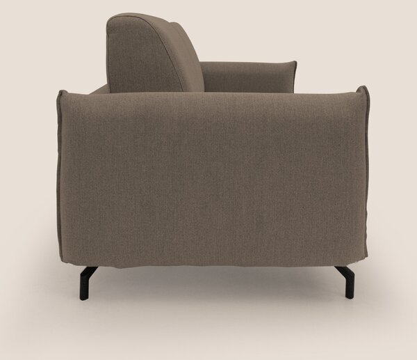Scarlet divano letto in tessuto misto cotone impermeabile T19 marrone