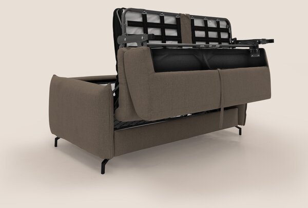 Scarlet divano letto in tessuto misto cotone impermeabile T19 marrone