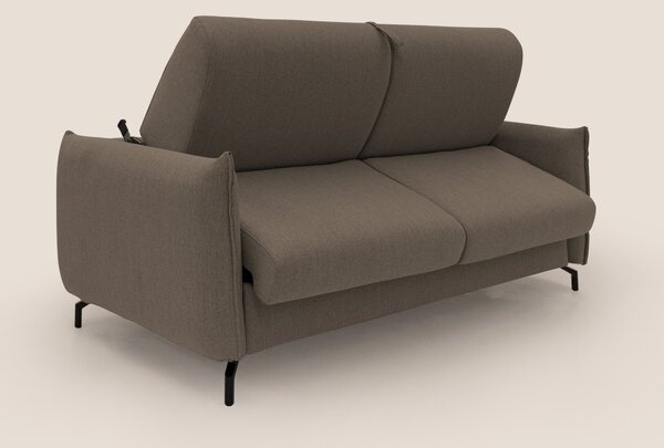 Scarlet divano letto in tessuto misto cotone impermeabile T19 marrone