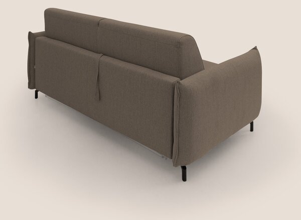 Scarlet divano letto in tessuto misto cotone impermeabile T19 marrone