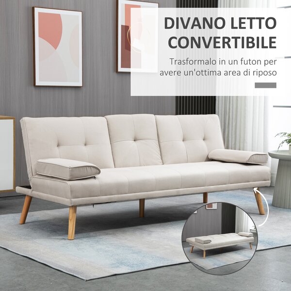 Divano 3 Posti HOMCOM Stile Chesterfield - Finta Pelle, Trapuntato, Gambe In Legno, Per Soggiorno E Ufficio - Foto 12